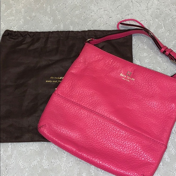 kate spade Bags Kate Spade Pink Leather Crossbody Bag Poshmark